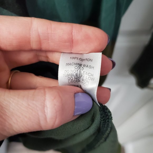 2000s green mosaic grunge / boho longsleeve - Picture 6 of 7